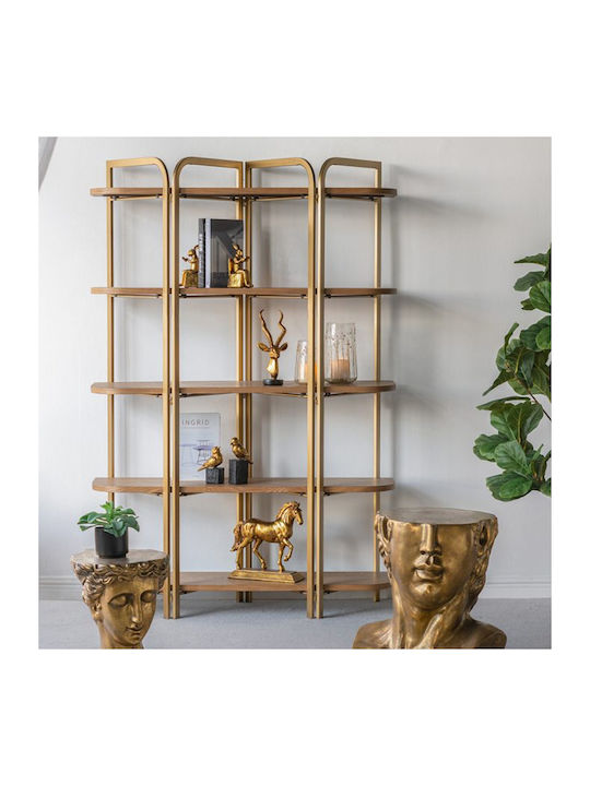 Bookcase Lume Brown 121.5x40x179cm