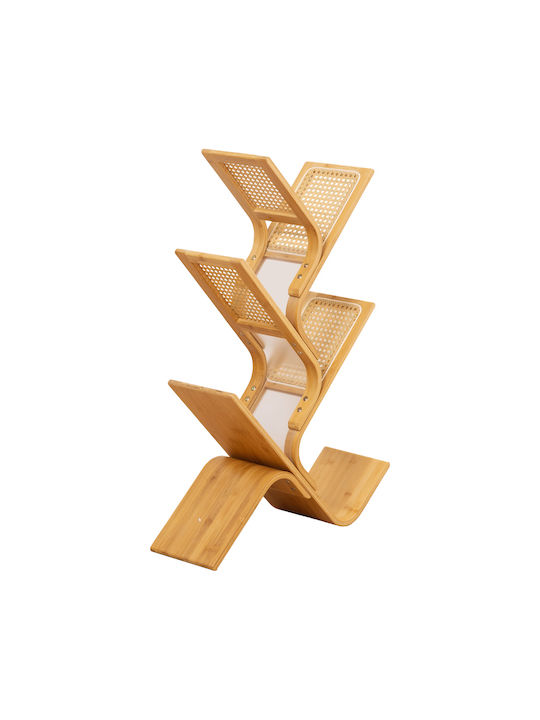 Bookcase Tome Natural 63x20x92cm