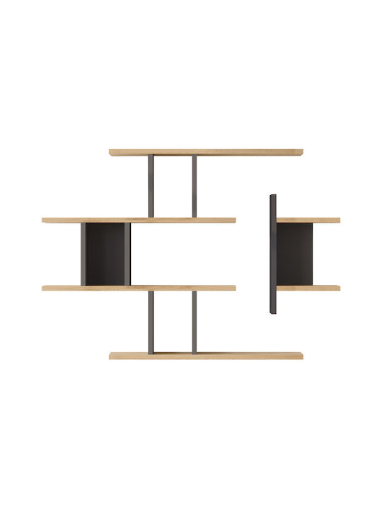 Ράφι Τοίχου Ledia Oak 110.6x14.5x78εκ.