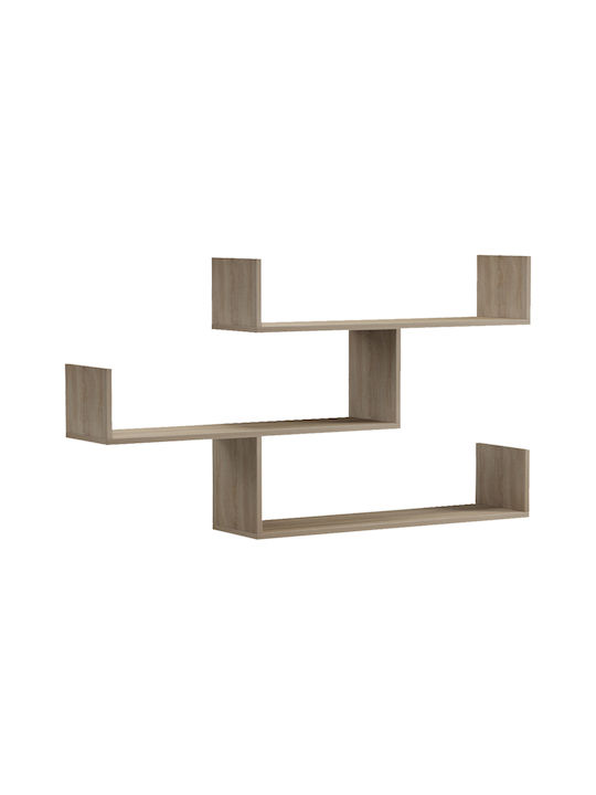 Ράφι Τοίχου Tiber Sonoma 120x22x67εκ.