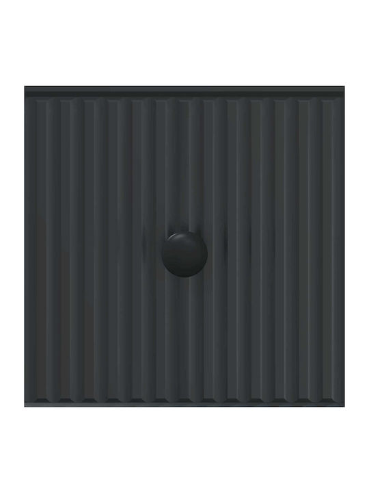 Ντουλάπι Τοίχου Μαύρο 33x34.5x90εκ.