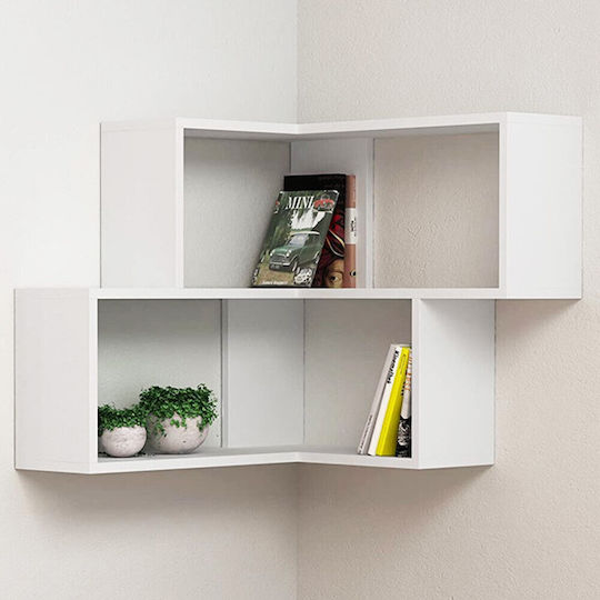 Γωνιακό Ράφι Corner Λευκό 70x20x61.5εκ.