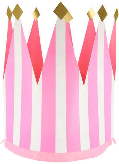 Party Hats Children's Party Crown Striped 8 Pieces