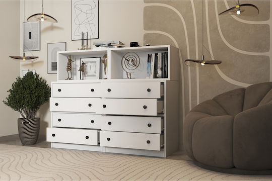 Wooden Chest of Drawers 130x40x103cm Wooden Chest of Drawers 130x40x103cm
