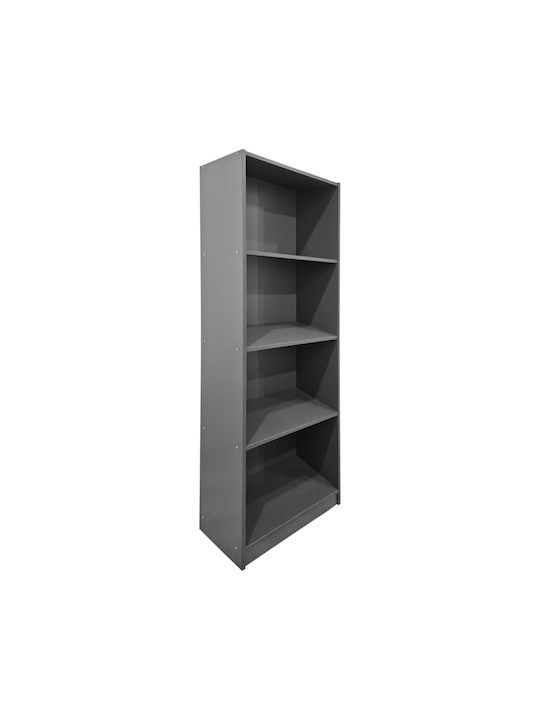 Maze Oak Wall Shelf With Anthracite 93.3x14.5x90cm