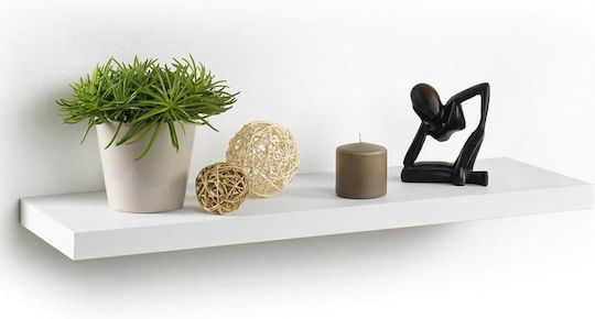 Homea White Wall Shelf 75x22.8x3.4cm