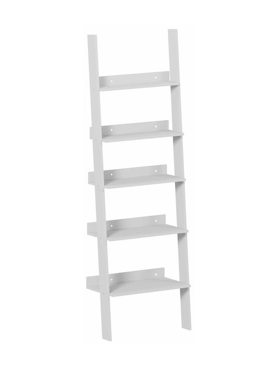 Bibliotecă Albă 61x32.5x189 cm
