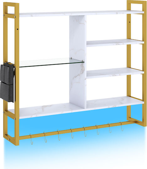 Ράφι Τοίχου με LED 107x24x96εκ.