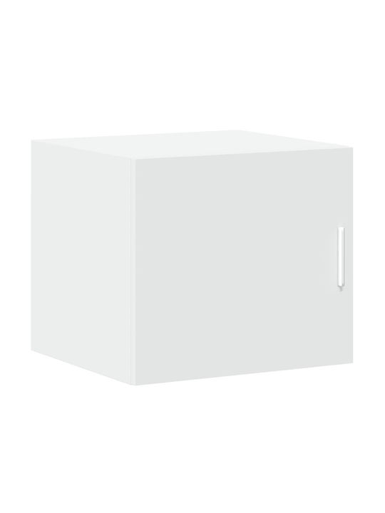 Wall-Mounted Living Room Cabinet Made of Particle Board White 45x42.5x40cm