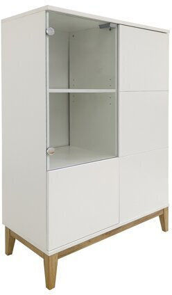 Felmelo 102 Oak Wotan Bookcase White 80x40x122cm Felmelo 102 Oak Wotan Bookcase White 80x40x122cm