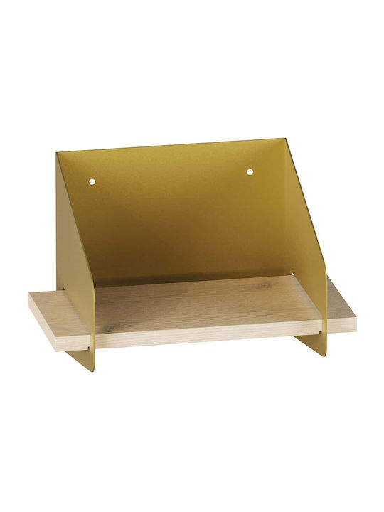 Ράφι Τοίχου Short Gold 30x19x20εκ.