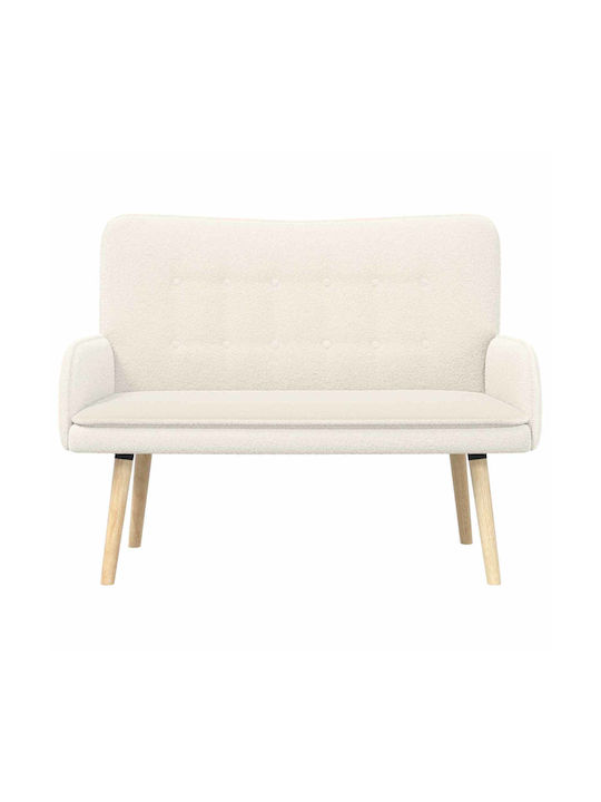 Двуместен Диван Крем 115x61x87см
