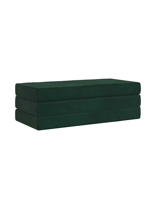 Canapea Cu Două Locuri Pat Verde Închis 120x67x45cm