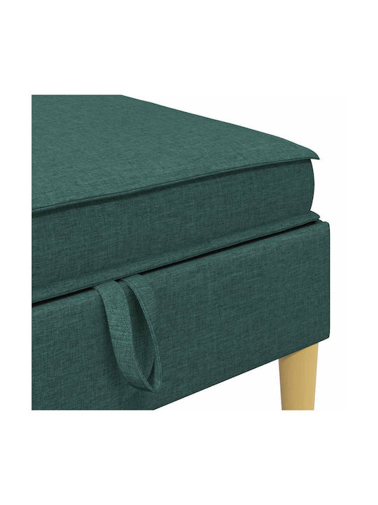 Ecksofa mit Stauraum Grün 280x140x82cm