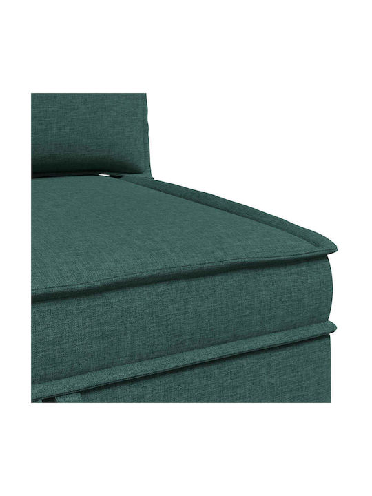 Colțar Canapea cu Spațiu de Depozitare Verde 280x70x82cm