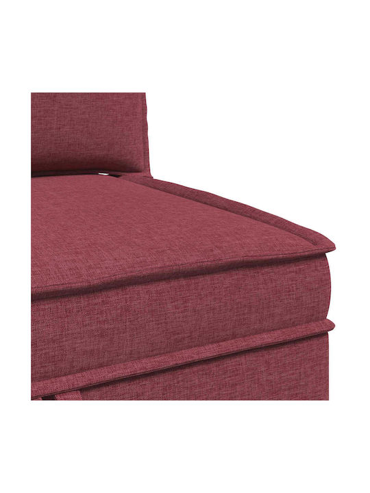 Corner Couch with Storage Space Red 210x70x82 cm