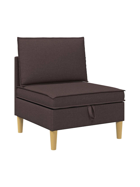 Colțar Canapea Cu Spațiu De Depozitare Maro 210x140x82cm