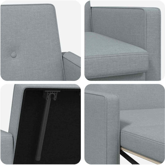 Colțar Canapea Pat Verde Deschis 154x94.5x80.5cm