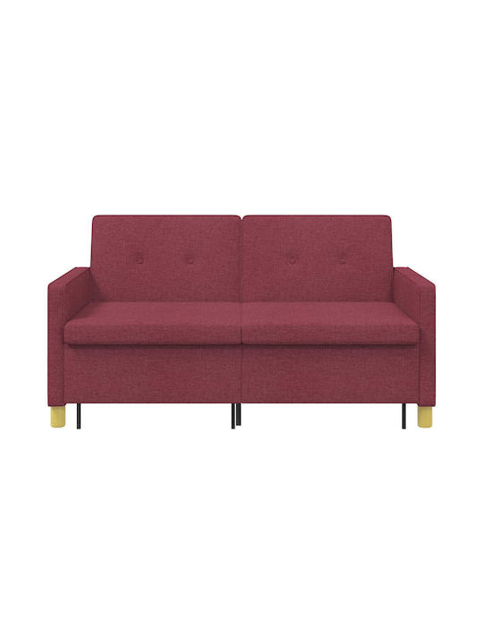 Γωνιακός Καναπές Κρεβάτι Κόκκινο 154x94.5x80.5εκ.