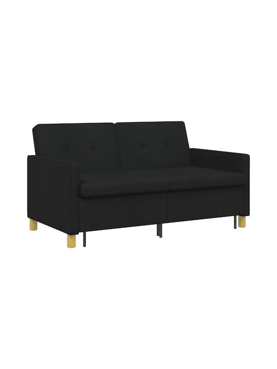 Corner Couch Bed Black 154x94.5x80.5cm