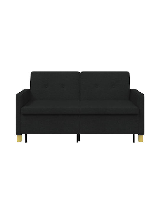 Corner Couch Bed Black 154x94.5x80.5cm