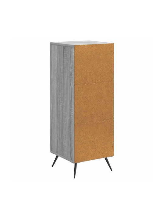 Bufet Din Lemn cu Sertare Gri 33x34.5x90cm