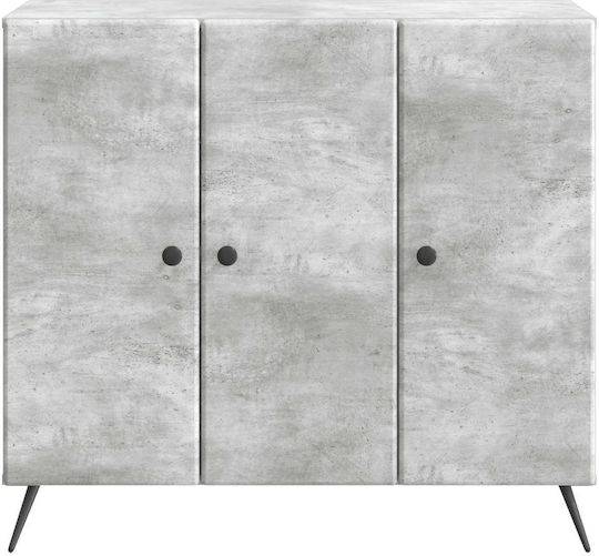 Μπουφές Ξύλινος Γκρι 89x34.5x80cm