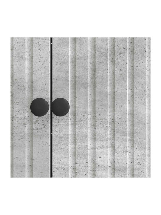 Μπουφές Ξύλινος Γκρι 89x34.5x80cm