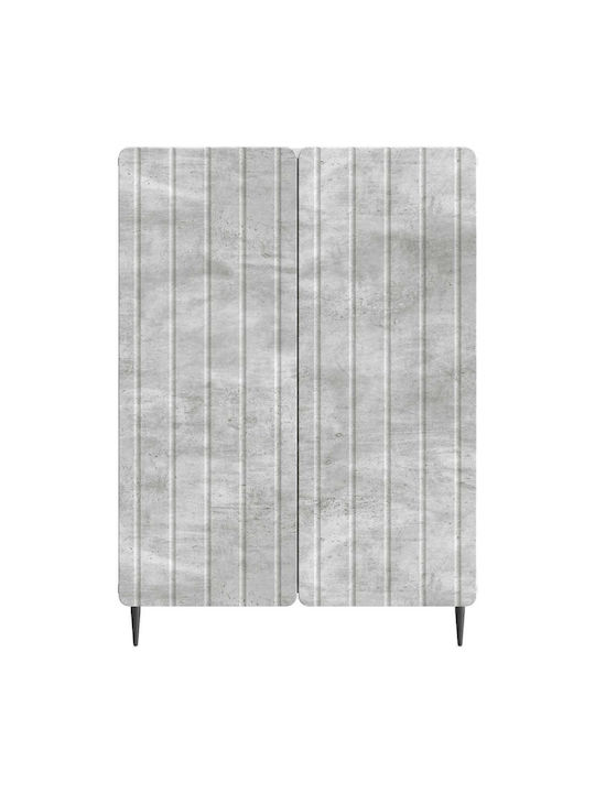 Bufet Din Lemn Gri Beton 66x34.5x92cm