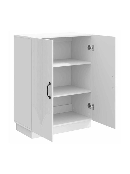 Bufet Din Lemn cu Sertare Alb 66x34.5x87cm