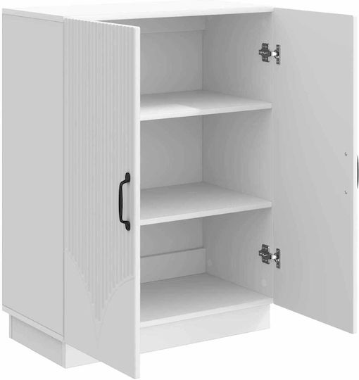 Bufet Din Lemn cu Sertare Alb 66x34.5x87cm