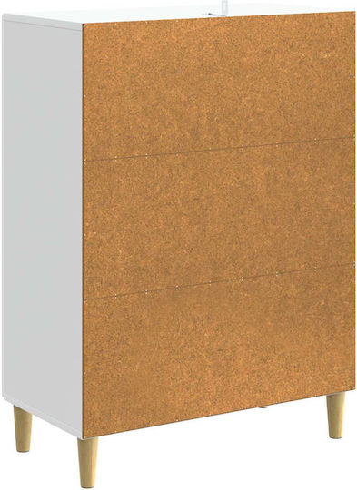 Holzsideboard Weiß 66x34,5x90cm