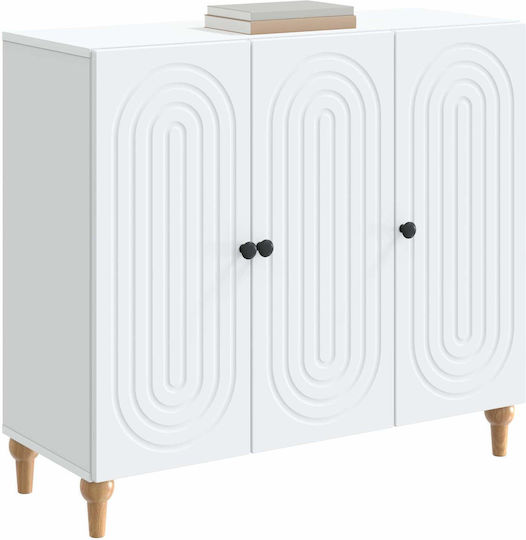Holzsideboard Weiß 89x34,5x80cm