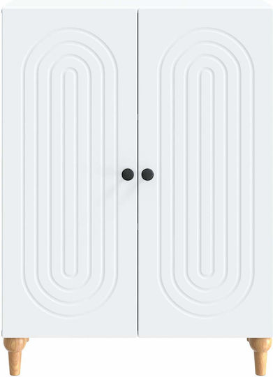 Μπουφές Ξύλινος Λευκό 66x34.5x90cm