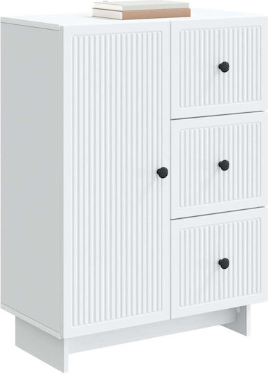 Wood Sideboard mit Schubladen Weiß 66x34.5x90cm