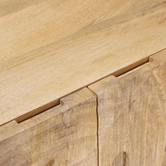 Wooden Sideboard Beige 100x30x65cm
