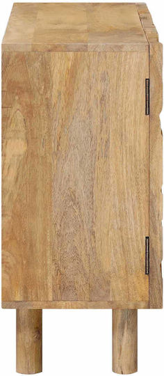 Wooden Sideboard Beige 100x30x65cm