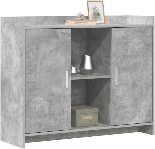 Wooden Sideboard Gray 98.5x33x80cm