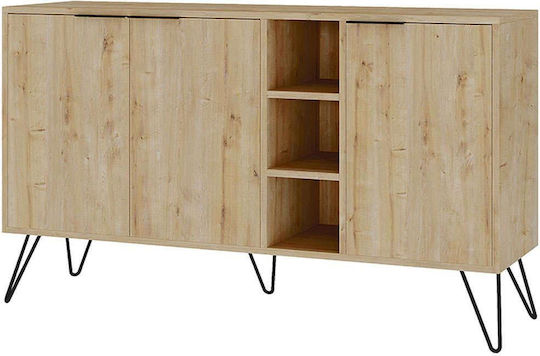 Flynn Wooden Sideboard Beech 142x35.6x83cm