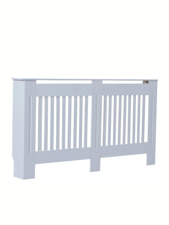 HomCom Heizkörperabdeckung aus MDF Weiß 152x19x81cm