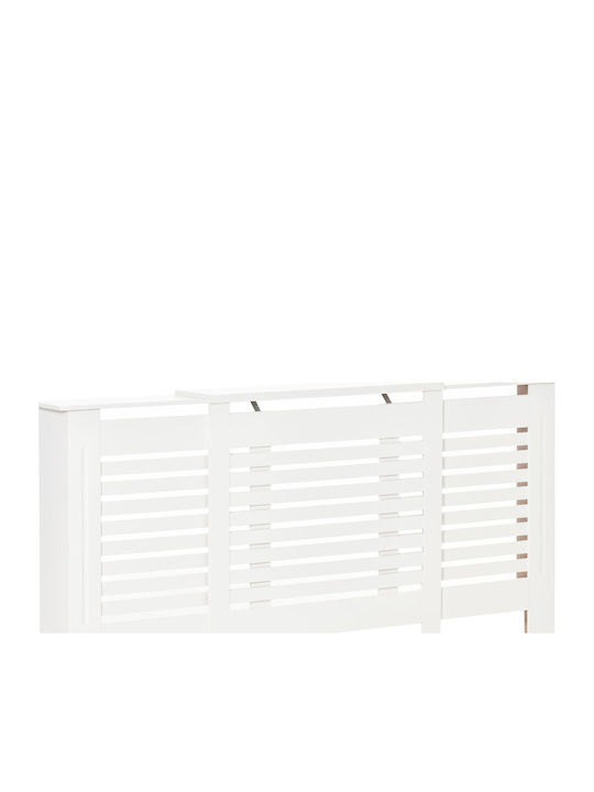 HomCom Heizkörperabdeckung aus MDF Weiß 140x19x82.5cm