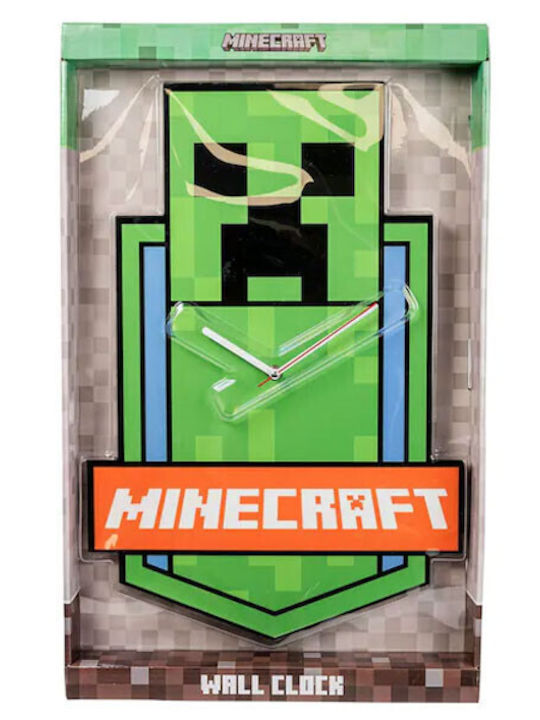 Minecraft Детски Часовник На Стена Игри 50x34см