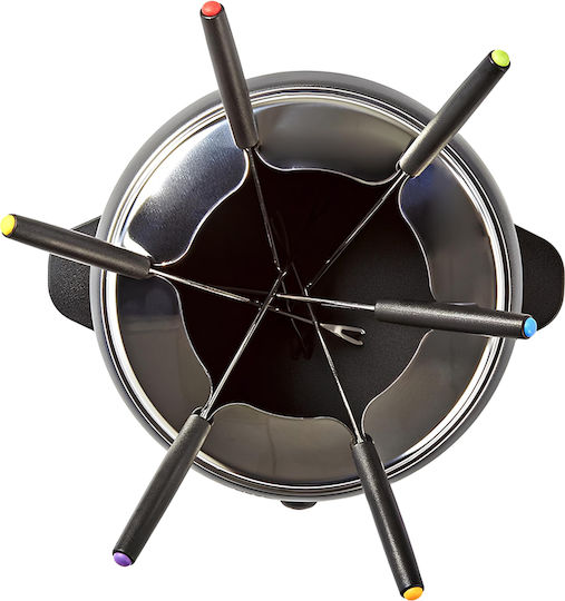 Melissa Electric Metallic Fondue Pot Black 25x16.5x21.5cm