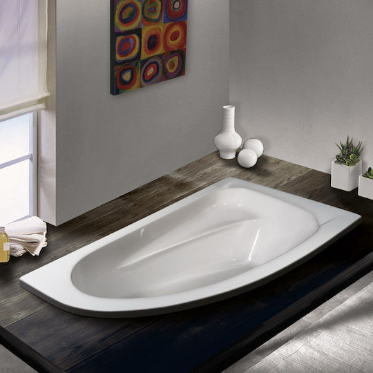 Sirene Marina Eckschwanne mit linker Platzierung Acryl mit Hydrotherapie 160x90cm
