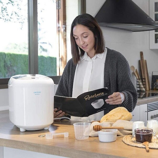 Cecotec Bread&Co 1000 Delicious Αρτοπαρασκευαστής 550W Χωρητικότητας 1000gr με 19 Προγράμματα