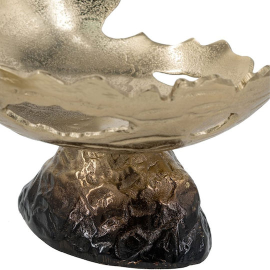 Artekko Noble Dekorative Schale Metall Gold 28x28x7,8cm