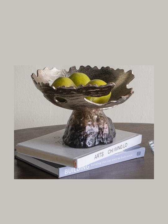 Artekko Noble Διακοσμητικό Μπωλ Μεταλλικό Χρυσό 28x28x7.8cm