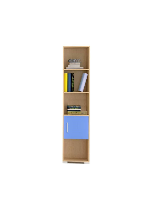 Kids Wooden Bookcase No 13 Light Blue 40x30x180cm