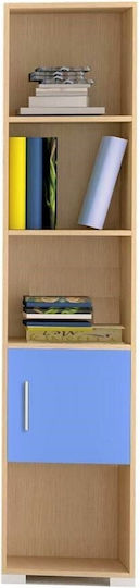 No 13 Bücherregal Boden Oak-Ciel 40x30x180cm