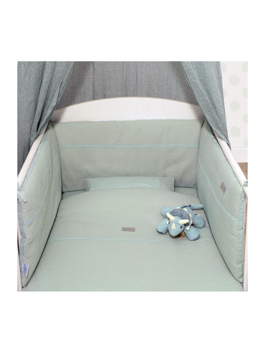 Baby Oliver Duvet Crib Cotton Green 100x140cm